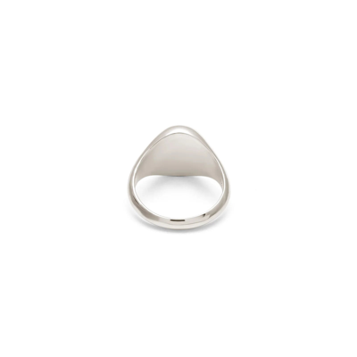 Shop Maor Meek Ring Oval Top In Silver And Yellow Gold In Silver Gold