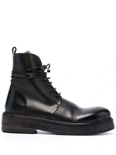 Shop Marsèll Marsell Women Zuccolona Lace-up Boots In 666  Black