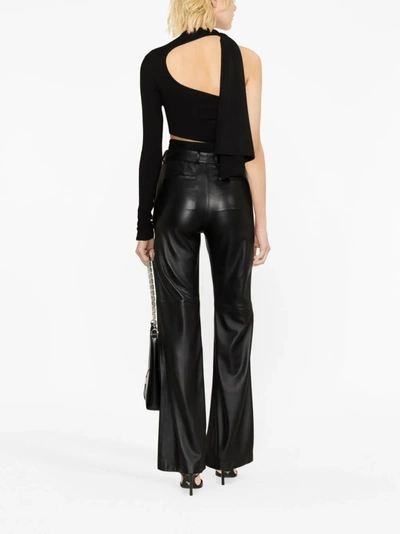 Shop Mugler Women Suit Jersey Cut-out Bodysuit In Black/black B1919