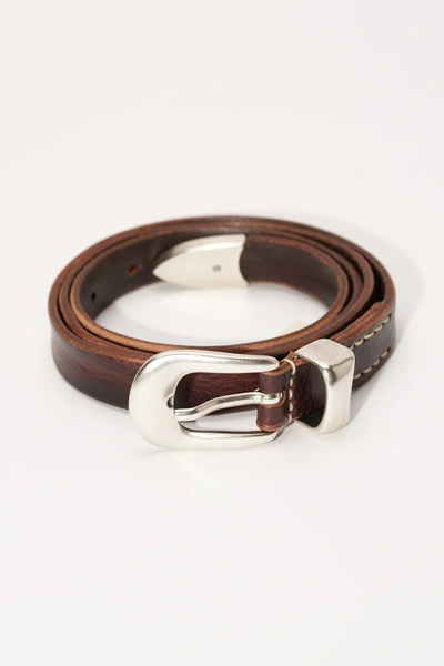 Shop Our Legacy Unisex 2cm Belt In Brown