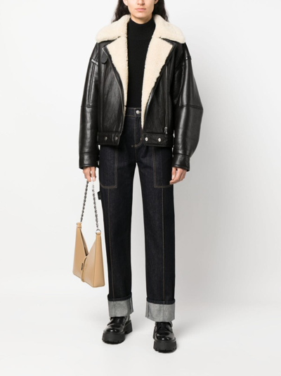 Alexander Mcqueen Turn-up Straight-leg Jeans In Blau