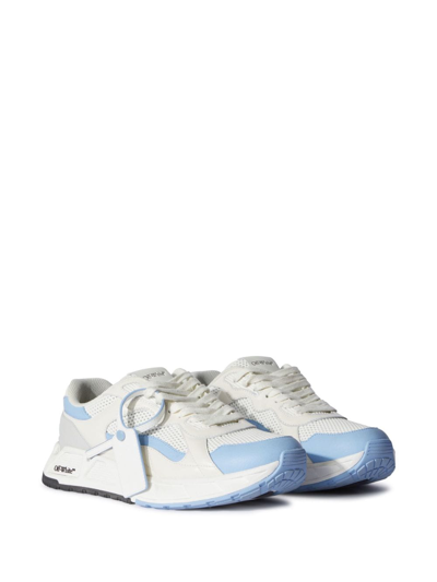 Shop Off-white Kick Off Lace-up Sneakers In White