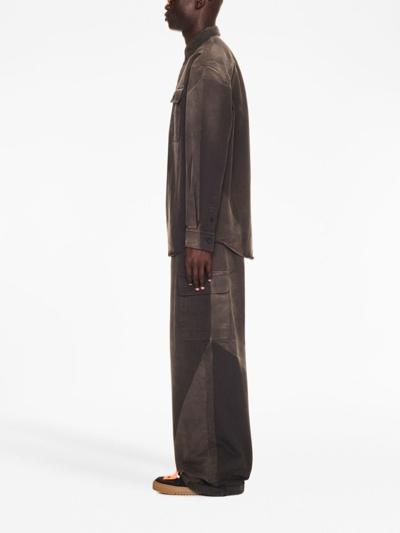 Shop Off-white Garment-dyed Cargo Pants In Brown