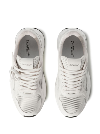 Shop Off-white Kick Off Lace-up Sneakers In White