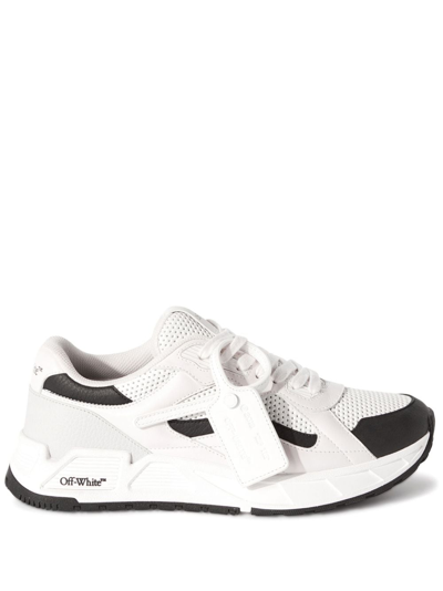 Shop Off-white Kick Off Lace-up Sneakers In White