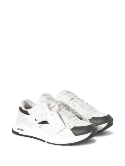 Shop Off-white Kick Off Lace-up Sneakers In White