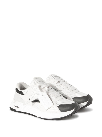 Off-white Runner B Sneakers - Leather - White/ Black In White