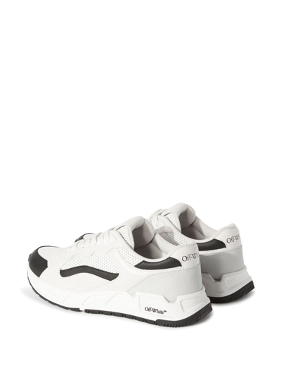 Off-white Runner B Sneakers - Leather - White/ Black In White