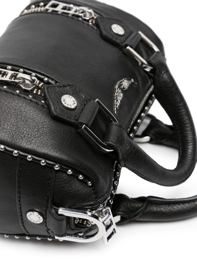 Shop Zadig & Voltaire Sunny Nano Leather Mini Bag In Schwarz