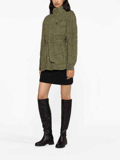 Zadig & Voltaire Kurzer Daunenmantel In Green