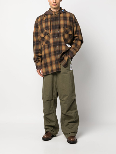 Miharayasuhiro Ripstop Military Cotton Pants In Green
