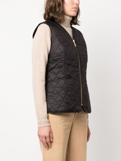 BARBOUR LOGO-EMBROIDERED QUILTED REVERSIBLE GILET 