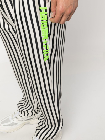 Shop Haider Ackermann X Fila Striped Straight-leg Trousers In Weiss