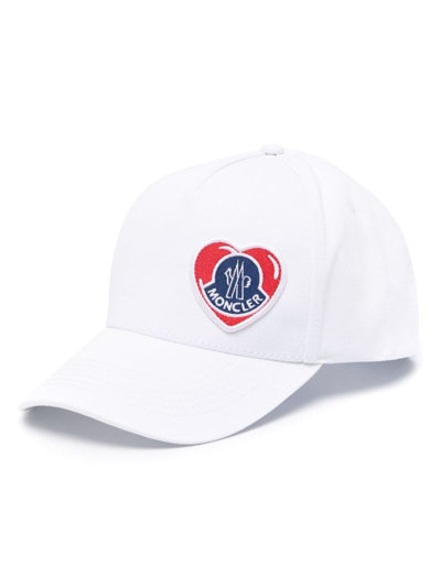 Shop Moncler Patch-detail Baseball Cap In White
