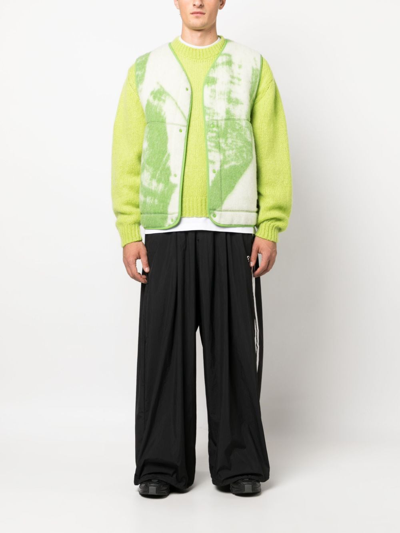 Y-3 Wool-bend Fleece Vest In White