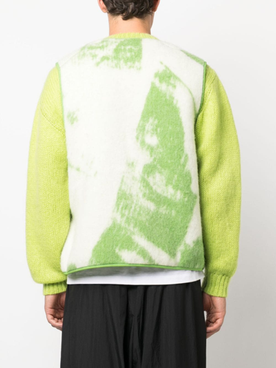 Y-3 Wool-bend Fleece Vest In White