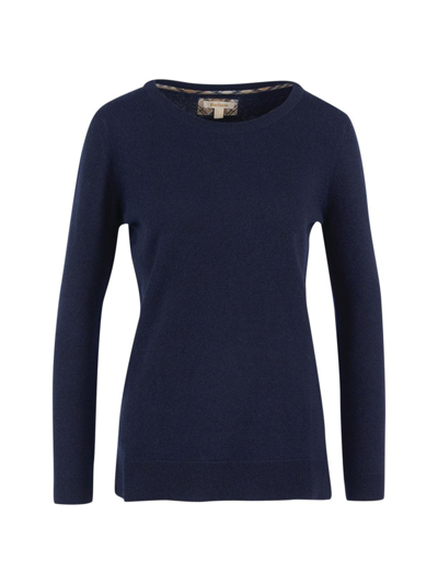 Shop Barbour Women's Pendle Wool-blend Sweater In Navy Fawn