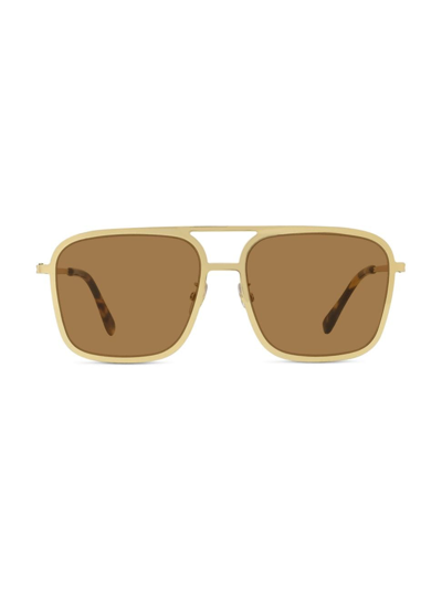 Shop Stella Women's Pilot 57mm Square Sunglasses In Endura Gold