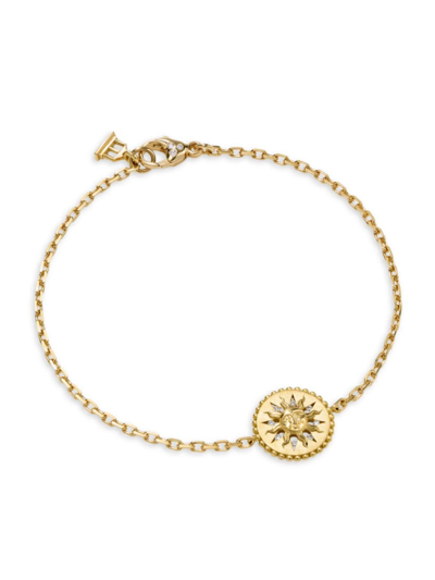 Shop Temple St Clair Women's Celestial Orbit 18k Yellow Gold & 0.2 Tcw Diamond Sun Charm Bracelet
