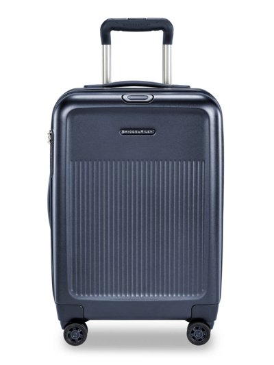 Shop Briggs & Riley Men's Sympatico International Carry-on Expandable Spinner Suitcase In Navy
