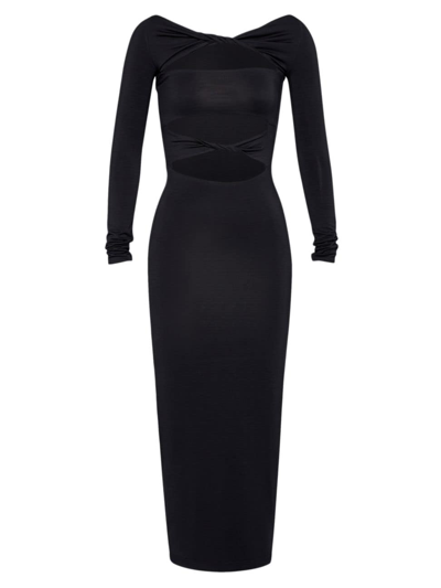 Shop Ser.o.ya Women's Lotus Dress In Black