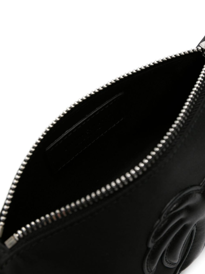 Shop Palm Angels Palm-appliqué Shoulder Bag In Black
