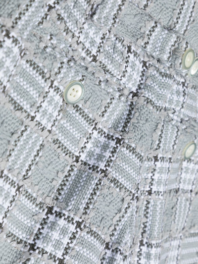 Shop Thom Browne Tweed-print Shorts In Grey