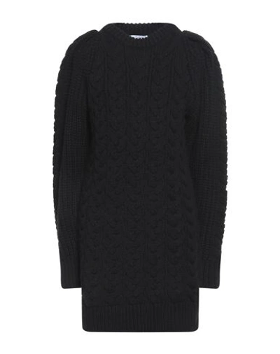 Shop Maria Vittoria Paolillo Mvp Woman Mini Dress Black Size 6 Acrylic, Wool, Polyester
