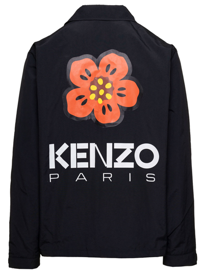 Shop Kenzo Boke Placed Light Coach Jacket In Black