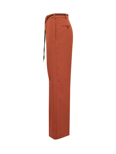 Shop Marni Trousers In Henne