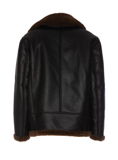 Shop Bully Monero Faux Leather Jacket In Black