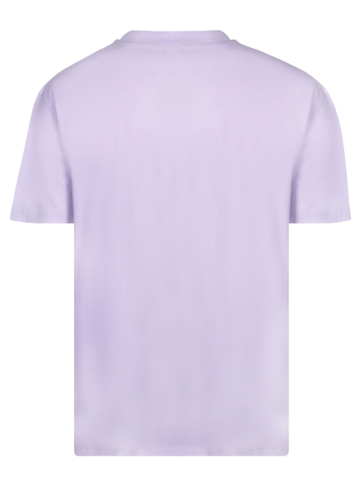 Shop Balmain Rubber Roman Lilac T-shirt In Purple
