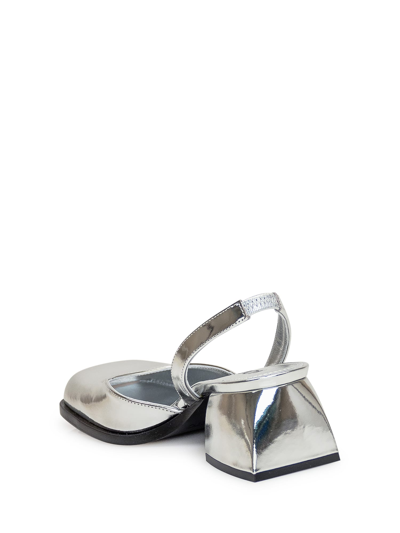 Shop Nodaleto Bulla Jones Heel Shoes In Silver Specchio
