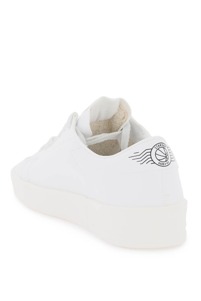 Shop Golden Goose Faux Leather Stardan Sneakers In Optic White (white)