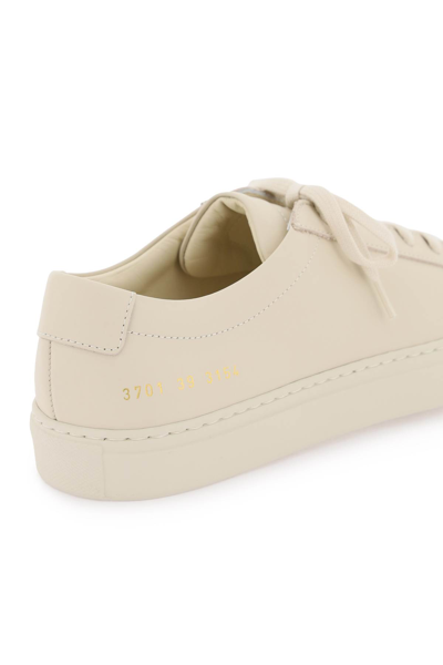 Shop Common Projects Original Achilles Leather Sneakers In Cremino (beige)