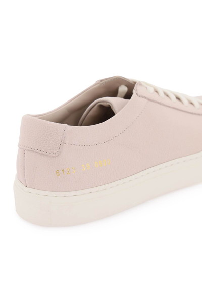 Shop Common Projects Original Achilles Leather Sneakers In Nude (pink)