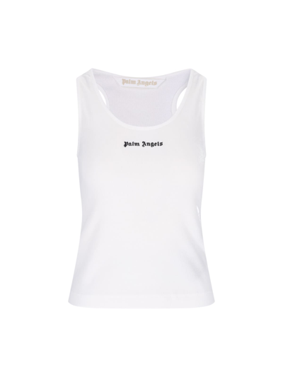 Shop Palm Angels Top In White