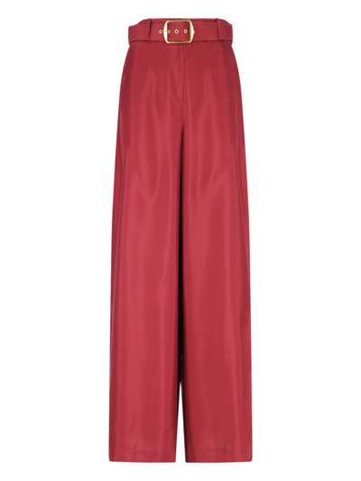 Shop Zimmermann Pants In Red