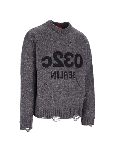 Shop 032c Sweater In Grey