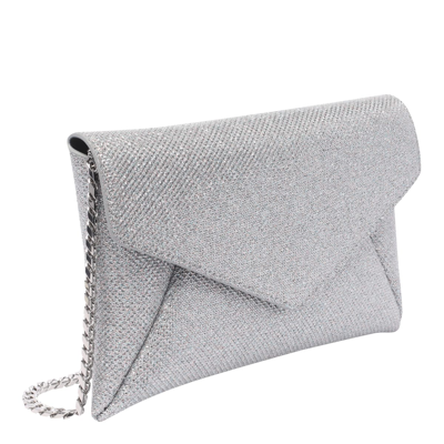 Shop Stuart Weitzman The Loveletter Mini Clutch In Silver