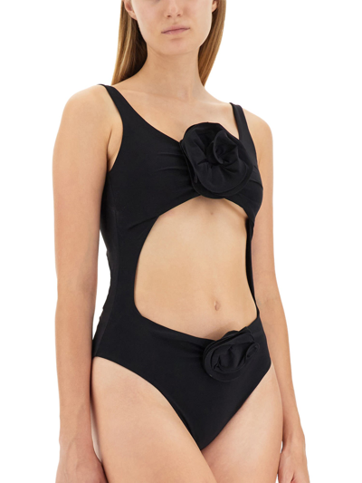 Shop Magda Butrym One-piece Swimsuit In Nero