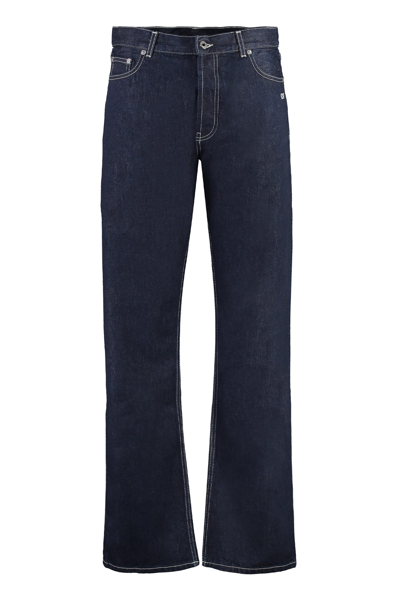 Shop Off-white Straight-leg Trousers In Denim