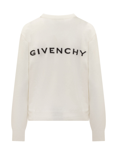 Shop Givenchy 4g Sweater In White/black