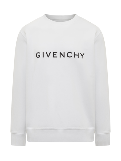 Shop Givenchy Sweatshirt With Logo In White