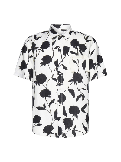 Shop Jacquemus Shirt In Print Black Roses
