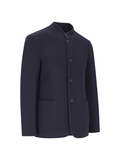 Shop Giorgio Armani Jacket In Blue