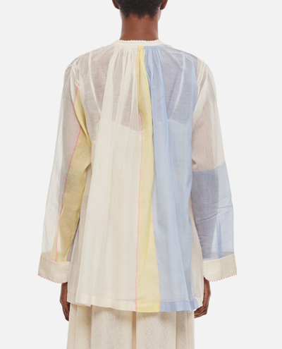 Shop Péro Voile Long Sleeve Shirt In Multicolour