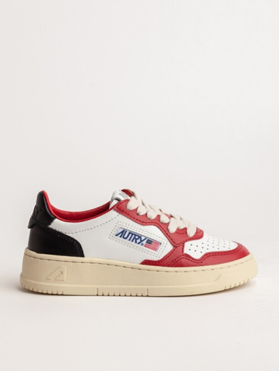 Shop Autry Low Top Sneakers In Red