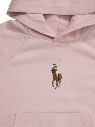 Shop Polo Ralph Lauren Big Pony Hoodie In Pink