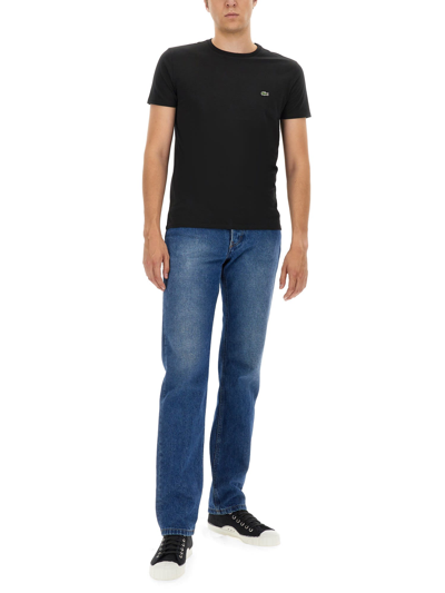 Shop Lacoste T-shirt With Logo In Nero